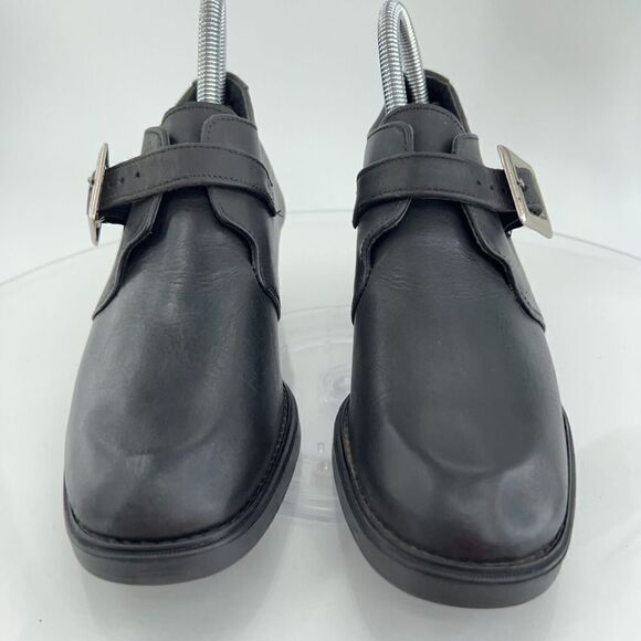 Naot Ankle Booties Women's 6 37 Black Leather Monk Strap Shoes Heels Comfort - Picture 4 of 14
